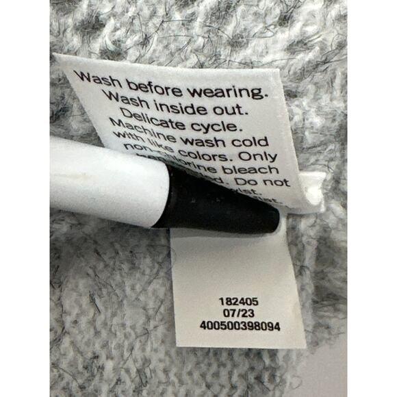 Croft & Barrow Plus Short Sleeve Pointelle Sweater Top Gray Size 4X Lightweight - Picture 14 of 16